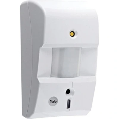 Image of Yale SR PVC Smart Living Alarm Accessory PIR Video Camera, White, Motion Activated, for &amp; EF Alarms, 868MHz technology