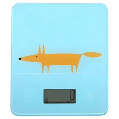 Image of Scion Living Mr Fox Blue Electronic Kitchen Scales