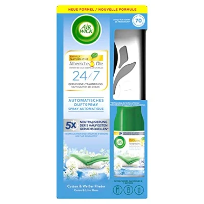 Image of Air Wick Freshmatic Max Starter Kit Cotton &amp; White Lilac