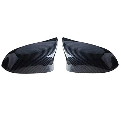 Image of KYYET Compatible with 2014 2018 F15 X5 F16 X6 F25 X3 F26 X4 Carbon Fiber Side Rearview Mirror Cover Caps M Style