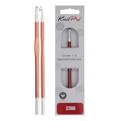 Image of KnitPro Zing Crochet Hook 15cm 5.50mm 3pcs