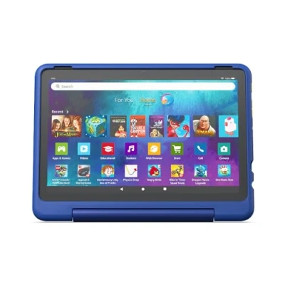 Image of Amazon Kid Friendly Case for Fire HD 10 tablet Only compatible with 13th generation (2023 release), ages 6+, Nebula