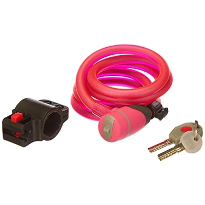 Image of Prophete Includes 2 Keys Spiral Cable Lock Pink M