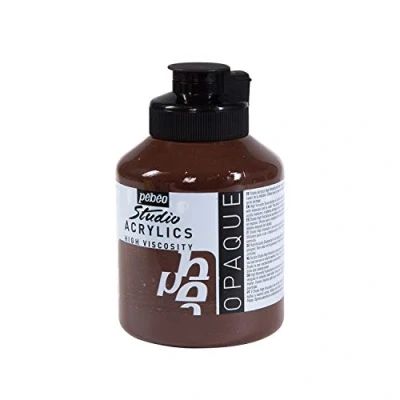 Image of PEBEO 171029 500 ml Studio Acrylic Paint, Burnt Umber
