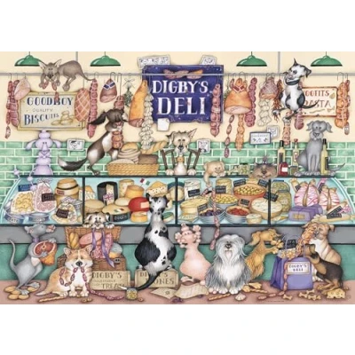 Image of Ravensburger Dapper Dogs No.1 Digby’s Deli 1000 Piece Jigsaw Puzzle for Adults and Kids Age 12 Years +