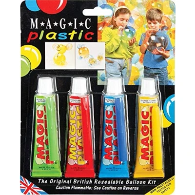 Image of Magic Plastic 4 Colour Pack The Original Resealable Balloon Kit