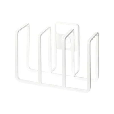 Image of Yamazaki Home 3 Sponge Holder Rack Organizer for Kitchen Sink Steel, One Size, White