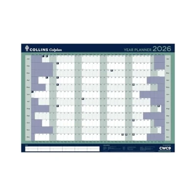Image of Collins Colplan A1 Yearly Wall Calendar 2026 (CWC9 26)