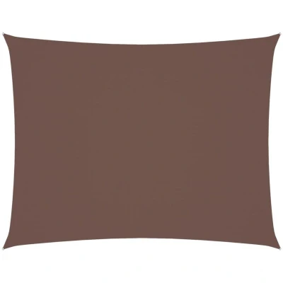 Image of vidaXL Sunshade Sail Oxford Fabric Rectangular 6x8 m Brown