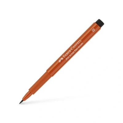 Image of Faber Castell Art &amp; Graphic Pitt Artist Pen Brush India Ink Pen, Sanguine, Single For Art, Craft, Drawing, Sketching, Home, School, University, Colouring