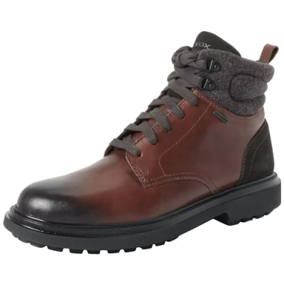 Image of Geox Men&#039;s U Faloria B ABX Ankle Boot, Coffee, 10 UK