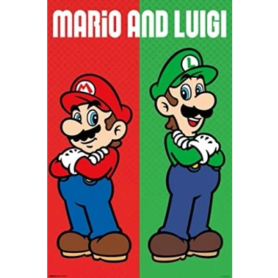 Image of Pyramid America Nintendo Super Mario Poster &amp; Luigi