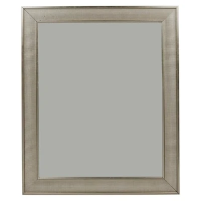 Image of URBNLIVING Wall Mounted Large Wooden Framed Mirror, Rectangular Decorative for Living Room, Bedroom, Hallway, Bathroom, Office, Modern &amp; Classic Home Decor Accent, Silver or Gold