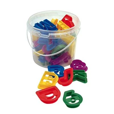 Image of Dexam Plastic Letter &amp; Numbers 36 Piece Cookie Cutter Set