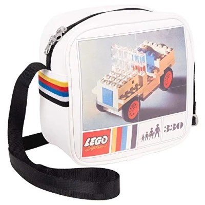 Image of LEGO Unisex Adult Retro Vehicles Crossbody Handbag, White, One Size