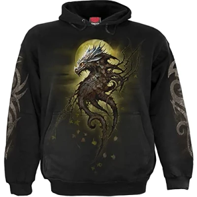 Image of Spiral Oak Dragon Hoody Black M