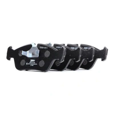 Image of 1160356, 1160357, 1160532, 1161437, 1161438 Brake pad set VALEO 301018 FIRST Front Axle excl. wear warning contact without anti squeak plate
