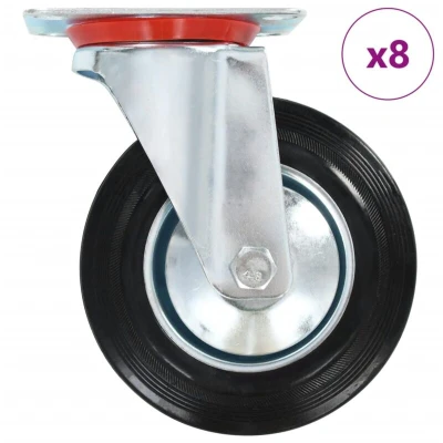 Image of vidaXL 8 pcs Swivel Casters 160 mm