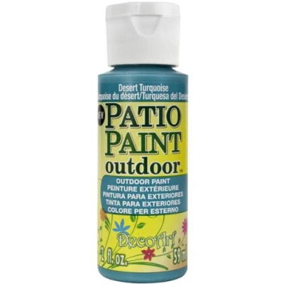 Image of DecoArt Outdoor Acylic Paint, Acrylic, Desert Turquoise, 59ML