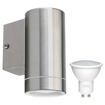 Image of Long Life Lamp Company 4W LED Stainless Steel Single Outdoor Wall Light IP65 4WZLC01