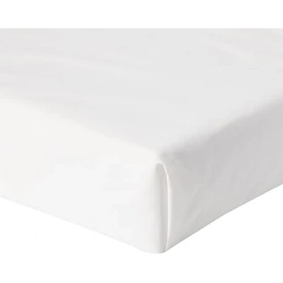 Image of Helena Springfield Plain Dye Percale 50/50 Fitted Sheet, King, Polycotton, Ivory