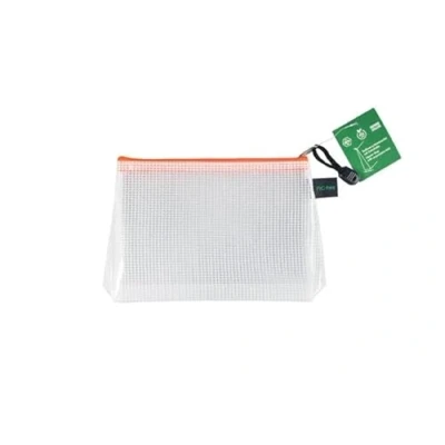 Image of FolderSys 40636 69 A6+ PVC Free Zip Bag with Expansion Pleat, Collector&#039;s Bag, Pocket, Multi Purpose Small Items