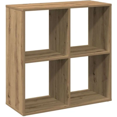 Image of vidaXL Room Divider Bookcase Bookshelf Artisan Oak Engineered Wood, Cubical Compartments, for Living Room/Bedroom/Study