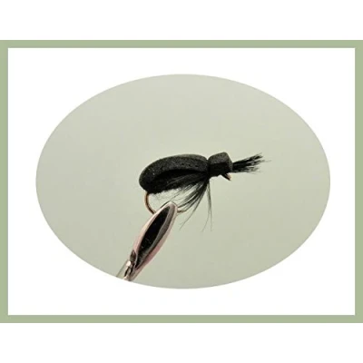 Image of Black Beetle Trout Flies, 12 Pack Beetles for fly Fishing, Mixed Sizes 12/14/16