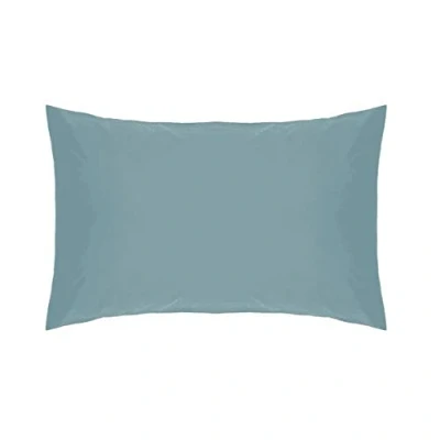 Image of Belledorm Green Housewife Pillowcase 200 Thread Count Percale Teal
