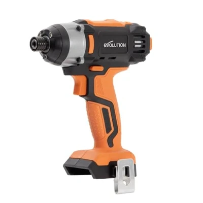 Image of Evolution Power Tools R180IDR Li Cordless Impact Driver 18v Ion EXT Electric Screwdriver Drill, Variable Speed and LED Light, Compatible with Erbauer System Battery Not Included