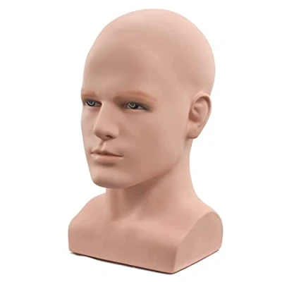 Image of Marne Male Mannequin Professional Manikin for Display Wigs Hats Headphone Stand (Skin Color)