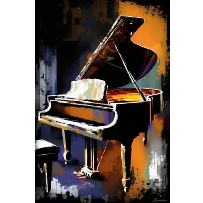 Image of Funny Tin Sign Piano Vintage Metal Poster Wall Farm Yard Club Bar Decor 8x12 Inch