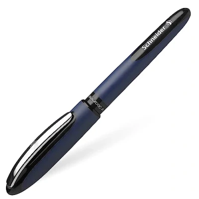 Image of Schneider One Business Rollerball Pen, 0.6 mm line Width and Ultra Smooth tip, Made in Germany, 1 Blister Card Black