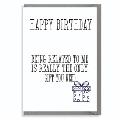 Image of Cheeky Chops Funny Rude Cards Birthday/Brother/Sister/Friend Related JS389, Full colour