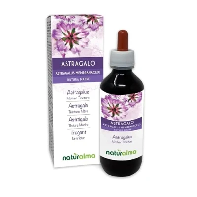 Image of Astragalus (Astragalus membranaceus) Roots Alcohol Free Mother Tincture Naturalma Liquid in Drops 200 ml Food Supplement Vegan