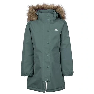 Image of Trespass Girls Waterproof Jacket Hooded Windproof Astound