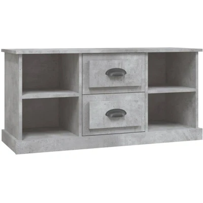 Image of vidaXL TV Cabinet Concrete Grey 99.5x35.5x48 cm Engineered Wood