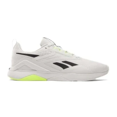 Image of Reebok Men&#039;s NANOFLEX TR 2 Training Shoes, Barely Grey/Black/Digital Lime, 12 UK