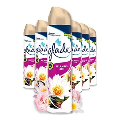 Image of Glade Fragrance Spray for Long Lasting Freshness in All Rooms, Air Freshener Spray, Relaxing Zen, 2130g