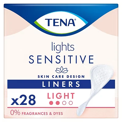 Image of Tena Lights Light Liner, 140 Incontinence Liners (28 x 5 Packs) for Women with Sensitive Skin, Breathable and Unscented Liner Bladder Weakness
