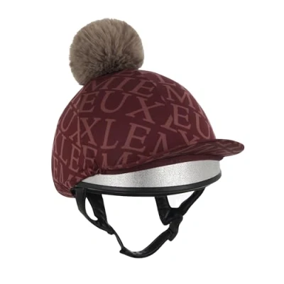 Image of LeMieux Fleur Pom Hat Silk Merlot