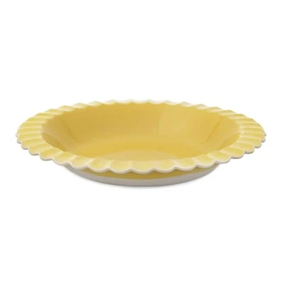 Image of Jamie Oliver Big Love Super Server, Large Bright Yellow Stoneware Oven to Table Serving Bowl with Scalloped Edges, Serve Pastas, Salads, Desserts, Dishwasher, Microwave, Safe, 34x5CM