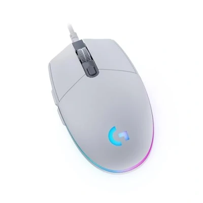 Image of Logitech G203 LIGHTSYNC Gaming Mouse with Customizable RGB Lighting, 6 Programmable Buttons, Grade Sensor, 8K DPI Tracking, Lightweight White