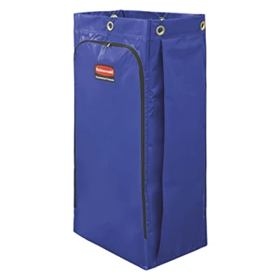 Image of Rubbermaid Commercial High Capacity Cleaning Cart Bag, 34 Gallon, Blue, 1966883