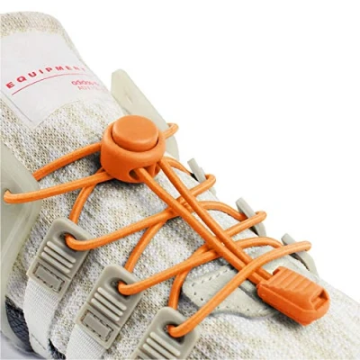 Image of INMAKER No Tie Laces for Adults and Kids, Elastic Shoe Trainers, Round Shoelaces