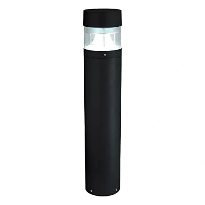 Image of National Lighting IP65 Rated Bollard Light Outdoor Driveway Patio Mains LED Lights, Textured Black Paint Finish Lamp Post 980mm, 12.3W 240V ES E27 (Not Included)