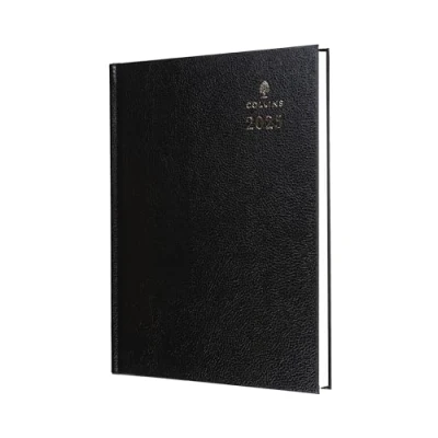 Image of Collins Standard Desk 2025 Diary for Professionals A4 Week to View Business Black (40.99 25) Premium Planner with Hardback Leathergrain Covers
