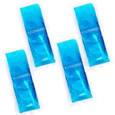 Image of YOUSHARES Ice Packs for Cooling Insulin Reusable Freezer Instant Hot Or Cold Gel Pack Injuries and Suitable Cool Storage Bag（4 Packs）