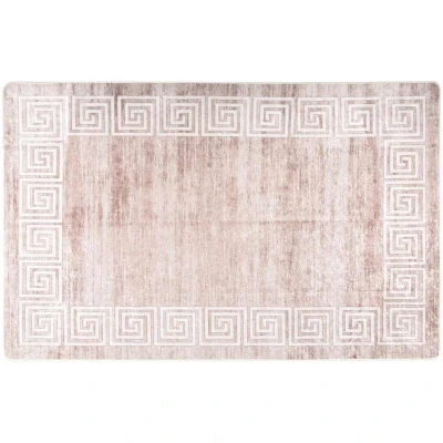 Image of vidaXL Rug Washable 80x150 cm Beige Anti Slip