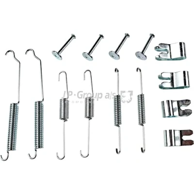 Image of 1550203, 8V512A225AA Accessory Kit, brake shoes JP GROUP 1563952710 Rear Axle FORD: FIESTA 6